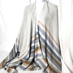 BCBG Maxaria Striped Knit Shawl